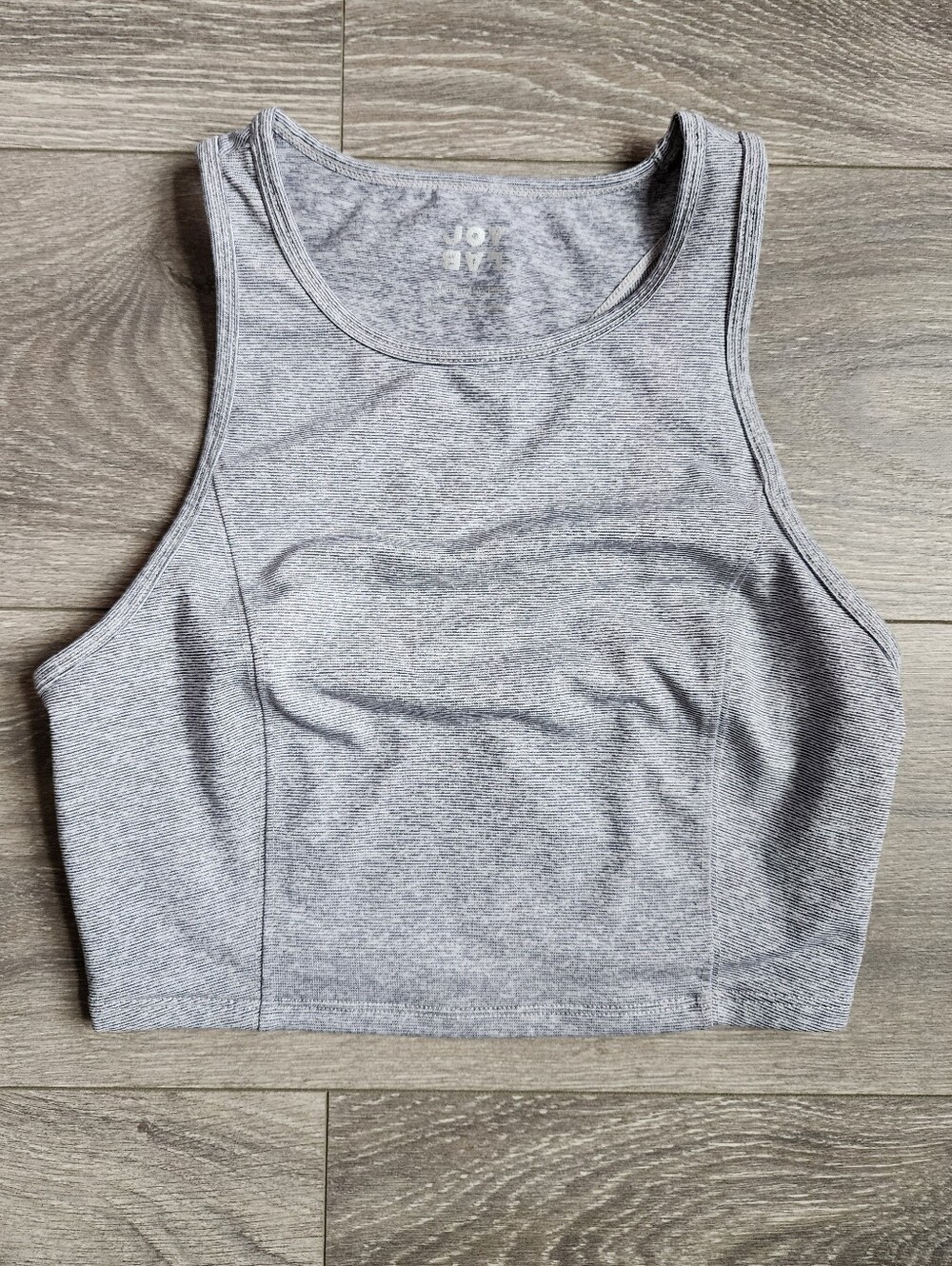 Heather Gray Cross Strap Racer Back Sporta Bra Size Medium Running Yoga - Picture 7 of 7